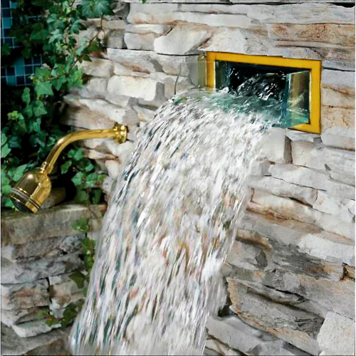 BodySpa Waterfall каскад - водопад для спа, финишное покрытием полированное золото K-1002-H2