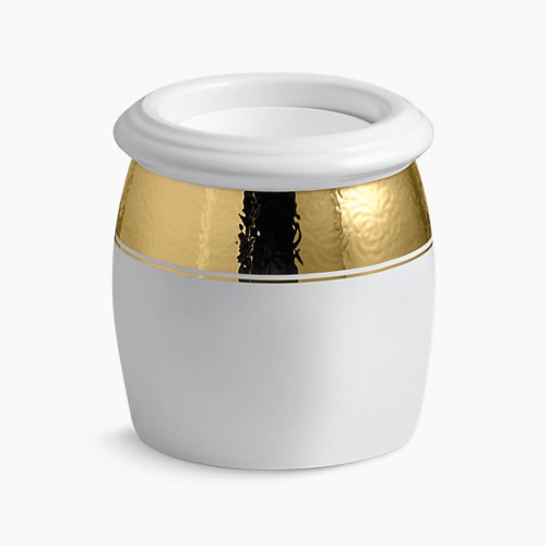 Laureate напольный контейнер с орнаментом полированное золото