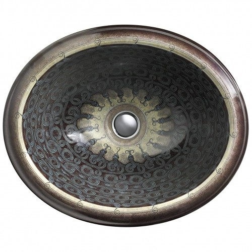 Serpentine Bronze Kohler K-14234-SP встраиваемая на столешницу раковина с декором под бронзу 43х35 см