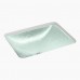 K-28823 Yepsen встраиваемая прямоугольная раковина для ванной из цветного стекла с фактурой 506x394