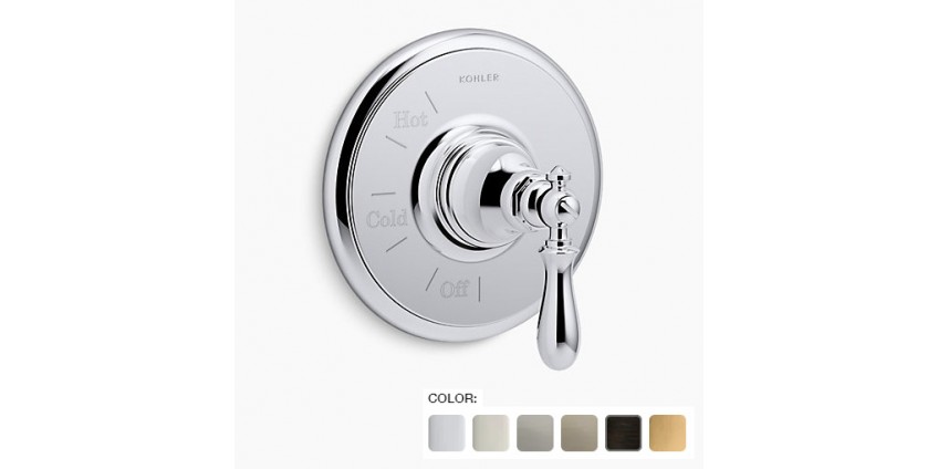 Цвет отделки смесителей для ванной Kohler