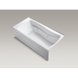 Mariposa® 72" x 36" ванна в нишу с гидромассажем с интегрированной передней панелью с нагревателем и левым сливом