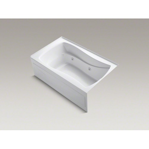 Mariposa® 60" x 36" ванна в нишу с гидромассажем с интегрированной передней панелью с нагревателем и левым сливом