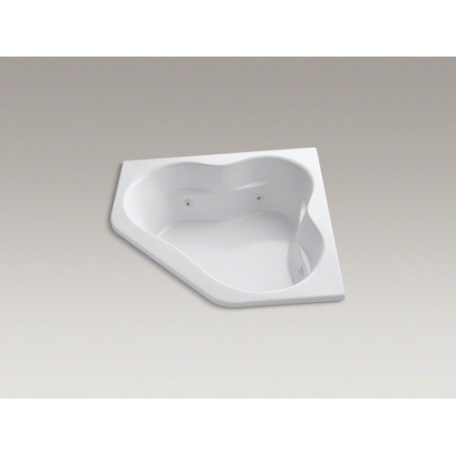 Tercet® 60" x 60" угловая ванна в подиум с изменяемым расположением насоса и подогревом