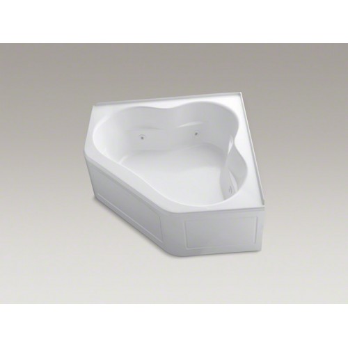 Tercet® 60" x 60" corner whirlpool with с интегрированной передней панелью, flange and heater