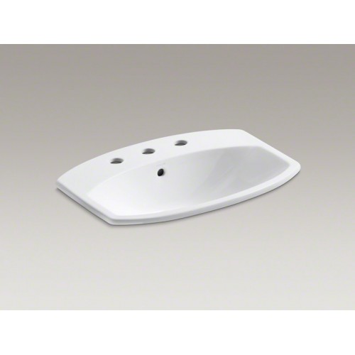 Cimarron® встраиваемая раковина для ванной 3 отверстия для смесителя K-2351-8