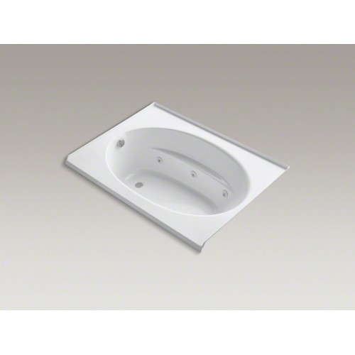 Windward® 60" x 42" ванна в нишу с гидромассажем heater, three-sided integral tile flange и слив справа