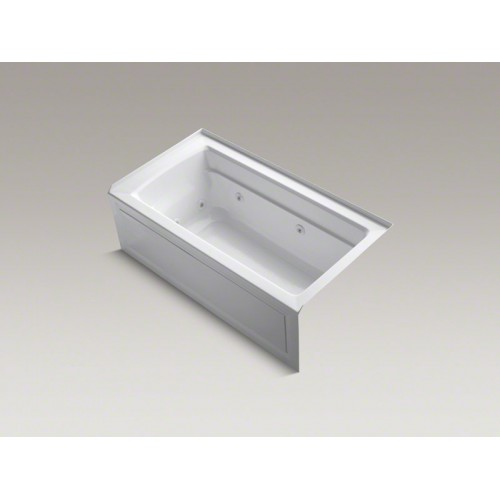 Archer® 60" x 32" ванна в нишу с гидромассажем Comfort Depth® design, с интегрированной передней панелью и слив справа