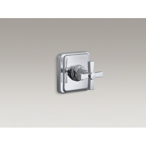 Pinstripe® valve trim with Pure design cross handle for volume control valve, requires valve