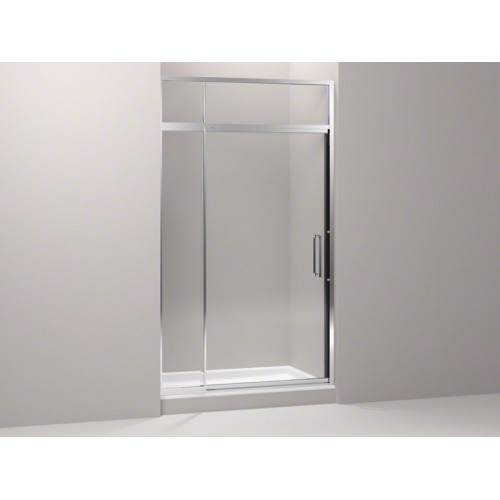 Lattis поворотная дверь в нишу для парной (хамама), с верхней раздвижной фрамугой для проветривания, прозрачное стекло