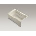 Mariposa® 60" x 36" ванна в нишу с с интегрированной передней панелью, tile flange и слив слева