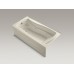 Mariposa® 72" x 36" ванна в нишу с гидромассажем с интегрированной передней панелью, right-hand drain and heater