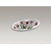 Fables & Flowers встраиваемая раковина с рисунком пестрые тюльпаны K-14173