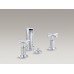 Purist® смеситель для биде с вертикальным душем with cross handles