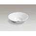 Conical Bell Kohler K-2200 круглая накладная раковина на столешницу 41 см, белая, бисквит, черная